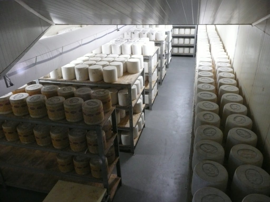 Cave d’affinage du fromage Laguiole chez Jeune Montagne