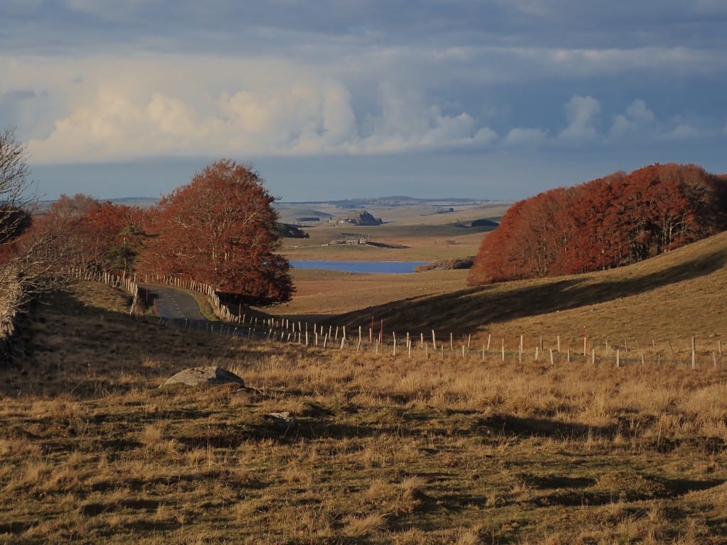 Plateau de l’Aubrac aux couleurs de l’automne sur la route des Lacs
